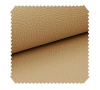 novely® exquisit OLIVERA - Ultraweicher Möbelstoff in Echtlederoptik - Schwer Entzündbarer Polsterstoff - Pflegeleichte Meterware 1lfm | Farbe: 03 Beige