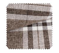 novely® LONDON - Polsterstoff im British Style - Karierter Möbelstoff - Pflegeleichte Meterware 1lfm | Farbe: 01 Dunkelbeige