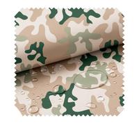 novely® OXFORD SUNSET 420D - UV-Beständiger Polsterstoff - Wasserdichter Outdoor-Stoff - Polyester Möbelstoff - Pflegeleichte Meterware 1lfm | Farbe: C2 Camouflage Hell