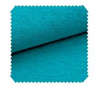 novely® RICKERT - Samtweicher Velours Polsterstoff mit feiner Textur - Robuster Möbelstoff - Pflegeleichte Meterware 1lfm | Farbe: 11 Petroltürkis