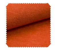 novely® RICKERT - Samtweicher Velours Polsterstoff mit feiner Textur - Robuster Möbelstoff - Pflegeleichte Meterware 1lfm | Farbe: 08 Orangerot