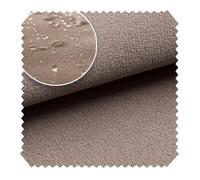novely® TRITON - Microfaser Velours in Wildleder-Optik - Wasserabweisender Möbelstoff - Pflegeleichte Meterware 1lfm Farbe: 05 Taupe