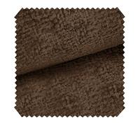 novely® VENEZIA Abverkauf | 3D-Relief Velours Möbelstoff Seidenglanz 1 lfm | Farbe: 11 Braun
