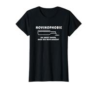 Novinophobie Geschenk für Weintrinker Weinfest Weinkerwe T-Shirt