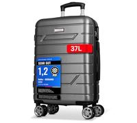 Nowi Bergamo 4 Rollen Kabinentrolley 56 cm anthrazit (5456-anthrazit) grau