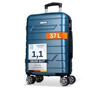 Nowi Bergamo 4 Rollen Kabinentrolley 56 cm türkis (5456-tuerkis) blau