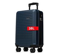 NOWI Handgepäck Koffer M 38L - Kleiner Hartschalen-Trolley Suitcase Luggage - Bordgepäck rollkoffer, Zahlenschloss, Ultraleicht handgepäck Trolley (Navy Blau, M)