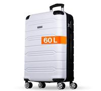 DuDu Rhodos 4 Rollen Trolley 68 cm weiss-sz (5366-weiss-sz) weiss