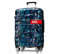 NOWI Hartschalenkoffer Mittelgroß - 64L Volumen - 8 Rollen 360° drehbar - Leichter Koffer mit Zahlenschloss & Teleskopgestänge - Reisekoffer, Trolley (L JFK)