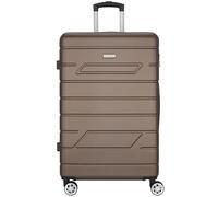 NOWI Hartschalenkoffer XL Groß - 100L Volumen - 158cm Gurtmaß - 8 Rollen 360° drehbar - Leichter Koffer mit Zahlenschloss & Teleskopgestänge - Reisekoffer mit Rollen, Trolley (Bronze, XL)