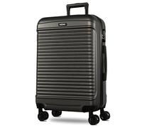 NOWI Las Palmas Koffer L - 59L Ultraleicht-Koffer, Mittelgroßer Hartschalenkoffer mit 8 Rollen 360° drehbar, Wasserabweisender Schalenkoffer mit Rollen (grau, L)