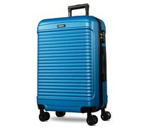 NOWI Las Palmas Koffer L - 59L Ultraleicht-Koffer, Mittelgroßer Hartschalenkoffer mit 8 Rollen 360° drehbar, Wasserabweisender Schalenkoffer mit Rollen (blau, L)