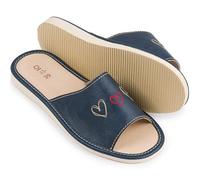 Nowo Damen Hausschuhe, Pantoffel, Herren-Hausschuhe Herzen 36-41 (Blau, EU Schuhgrößensystem, Erwachsene, Damen, Numerisch, M, 36)