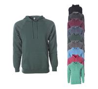NP305 Independent Unisex Mittelgewicht Raglan Kapuzenpullover Black XXL