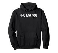 NPC Energy Meme Humor AI Brain Dead Gamer Retro Tee Classic! Pullover Hoodie