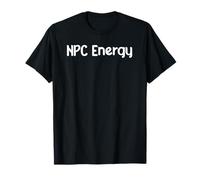 NPC Energy Meme Humor AI Brain Dead Gamer Retro Tee Classic! T-Shirt
