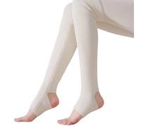 NPXUAMTJ Gerippte Gestrickte Overknee Stiefelsocken Elastische Oberschenkelhohe Schlauchstrümpfe Warme Steigbügel Beinwärmer Für Frauen Strumpfwaren Winter Overknee Beinärmel