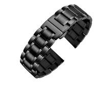 NRERDMT 14 mm, 16 mm, 18 mm, 19 mm, 20 mm. 316L Edelstahlarmband ist geeignet for Tissot 1853 T41 T17 Silber-Gold-Roségold-Uhrenkette.(Noir,24mm)