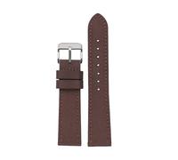 NRERDMT 18 mm/19/20/21/22/23/24 mm Nylon + Echtleder-Uhrenarmband, kompatibel mit Seiko SRPC31J1/Citizen Tissot, allen großen Marken, Herrenarmband(Brown sk,24mm)