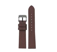 NRERDMT 18 mm/19/20/21/22/23/24 mm Nylon + Echtleder-Uhrenarmband, kompatibel mit Seiko SRPC31J1/Citizen Tissot, allen großen Marken, Herrenarmband(Brown bk,20mm)