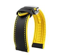 NRERDMT 20 mm 21 mm 22 23 24 mm Nylon-Gummi-Uhrenarmband, kompatibel mit TAG Heuer F1 Racing Car-Taucharmband, kompatibel mit Breitling/Omega/Mido/wasserdichtem Armband(27,24mm)