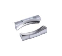 NRERDMT 20 mm 21 mm Endglied kompatibel mit Rolex-Uhrenarmband, Gummi-Lederband kompatibel mit Submariner Daytona GMT Yacht-Master Datejust, nahtlose Verbindung(Silver,21mm)