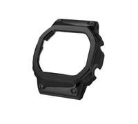 NRERDMT GM-B2100 Gmw-b5000 Fluorkautschukarmband Lünette Kompatibel Mit Casio GMW-B5000 Gummiarmband Edelstahlgehäuse FMK-Armband(Silver white,GMW-B5000)