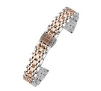 NRERDMT Kompatibel mit Armani Uhrenarmband Stahlgürtel Damen Sky Star AR11267 / AR1926 AR1763 AR1907 Riesenrad 14mm 16mm 18mm 20mm Uhrenarmband(Silver rosegold,20mm)