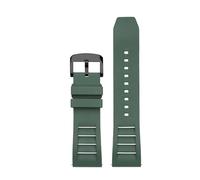 NRERDMT Kompatibel mit Casio GA-2000/2200/2300 Herren-Uhrenarmband PRG-600 Fuoro Gummi-Uhrenarmband 24 mm Schwarz/Orange/Blau/Grün/Gelb(Green bk)