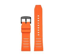 NRERDMT Kompatibel mit Casio GA-2000/2200/2300 Herren-Uhrenarmband PRG-600 Fuoro Gummi-Uhrenarmband 24 mm Schwarz/Orange/Blau/Grün/Gelb(Orange bk)