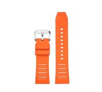 NRERDMT Kompatibel mit Casio GA-2000/2200/2300 Herren-Uhrenarmband PRG-600 Fuoro Gummi-Uhrenarmband 24 mm Schwarz/Orange/Blau/Grün/Gelb(Orange sk)