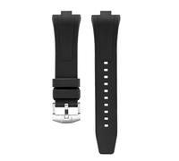 NRERDMT Kompatibel mit Citizen NJ0150 NJ0151 NJ0158 Uhr Fluorkautschukband FKM Armband Herrenarmband Schnellverschluss-Armband(Noir)