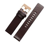 NRERDMT Kompatibel mit DIESEL Echtlederarmband DZ7311 DZ7332 DZ7314 DZ1405 DZ4323 Uhrenarmband Schwarz Braun 22mm 24mm 26mm 27mm 28mm 30mm(A Dark Brown rg,27mm)
