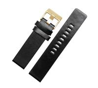 NRERDMT Kompatibel mit DIESEL Echtlederarmband DZ7311 DZ7332 DZ7314 DZ1405 DZ4323 Uhrenarmband Schwarz Braun 22mm 24mm 26mm 27mm 28mm 30mm(A Black g,32mm)