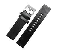 NRERDMT Kompatibel mit DIESEL Echtlederarmband DZ7311 DZ7332 DZ7314 DZ1405 DZ4323 Uhrenarmband Schwarz Braun 22mm 24mm 26mm 27mm 28mm 30mm(A Black sk,22mm)