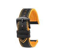 NRERDMT Kompatibel mit IWC Pilot Mark 18 Portugieser Tudor Breitling Omega Tissot Uhrenarmband Nylon Gummi FKM Uhrenarmband 20mm 21mm 22mm Herrenarmband(Rose Green,Width 20mm)