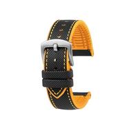 NRERDMT Kompatibel mit IWC Pilot Mark 18 Portugieser Tudor Breitling Omega Tissot Uhrenarmband Nylon Gummi FKM Uhrenarmband 20mm 21mm 22mm Herrenarmband(Blue Light Blue,Width 20mm)