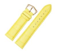 NRERDMT Lederarmband statt Schlüssel. Turtle Tnk-Serie, Lederuhr mit flacher Schnittstelle, 12/13/14/15/16/17/18/19/20/21/22/23/24 mm.(Yellow Rose Gold,22mm)