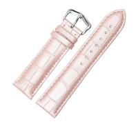 NRERDMT Lederarmband statt Schlüssel. Turtle Tnk-Serie, Lederuhr mit flacher Schnittstelle, 12/13/14/15/16/17/18/19/20/21/22/23/24 mm.(Fluorescent Silver,16mm)