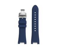 NRERDMT Mod Kit MTG-B3000 Uhrenarmband aus Harz-Silikon, kompatibel mit Casio MTG-B3000B, modifiziertes, schnell abnehmbares, wasserdichtes Uhrenarmband aus Gummi(Blue-silver-A)
