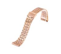 NRERDMT Vintage-Metall-Uhrenarmband, kompatibel mit Casio SGW400 F91W F84 F105/108/A158/168 AE1200/1300, 18 mm, Edelstahlarmband(Type2 rose gold)
