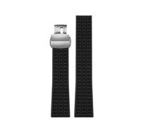 NRERDMT Wasserdichtes Silikon-Uhrenarmband, kompatibel mit Patek Philippe Aquanaut 5067A-001-Serie, Silikon-Uhrenarmband, 19 mm, staubdichtes Gummi-Uhrenarmband(Black SK)