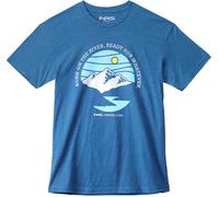 NRS Men's Born On The River T-Shirt - Heather Cool Blue, S