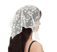 NRVTRE Mehrzweck Schal mit Blumenmuster, stilvolles Haar Styling Zubehör, dreieckiges Kopftuch aus Polyester für Frauen, Reise Essential, dreieckiger Schal für Frauen