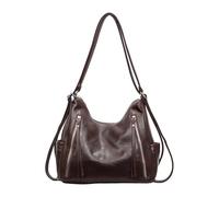 NRVTRE PU Leder Umhängetasche, bequemer Rucksack, Reißverschluss Öffnungsdesign, große Kapazität, Umhängetasche, tägliche Pendler Handtasche, Einzelschulter Kurier
