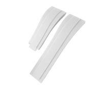 NRYCR 20 mm 21 mm Gummi-Uhrenarmband für Rolex Submariner OYSTERFLEX Daytona GMT Yacht Master Strap Edelstahl Verschluss Armband, 20 mm, Achat