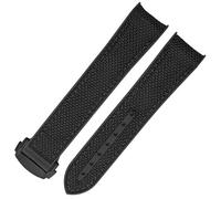 NRYCR Uhrenarmband für Omega GMT Planet Ocean Seamaster Diver 300 gebogenes Ende Orange 20 mm 22 mm Gummi Nylon Silikon Uhrenarmband, 20 mm, Achat