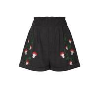 NSICBMNO Damen-Shorts, elastische Taille, lässige Shorts mit Taschen, Pilz-Shorts, Cord-Shorts, lockere Sommer-Shorts, weite Beinhose, Bermuda-Shorts, Hotpants, Sport, Yoga-Shorts, Übergröße,