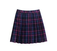 NSICBMNO Tartanrock für Damen, Minirock, sexy, kurzer Rock, Faltenrock, A-Linienrock, karierter Rock, Skaterrock, hohe Taille, ausgestellter Rock, Schulrock, lässiger Rock, karierter Rock mit Fliegen,