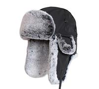 nster Winterhüte, Bomberhut Herren Trooper Trapper Hut Faux Pelz Bomber Hut t Ohrklappen Aviator-Hut Halten Sie den warmen Winter für den Außenbereich